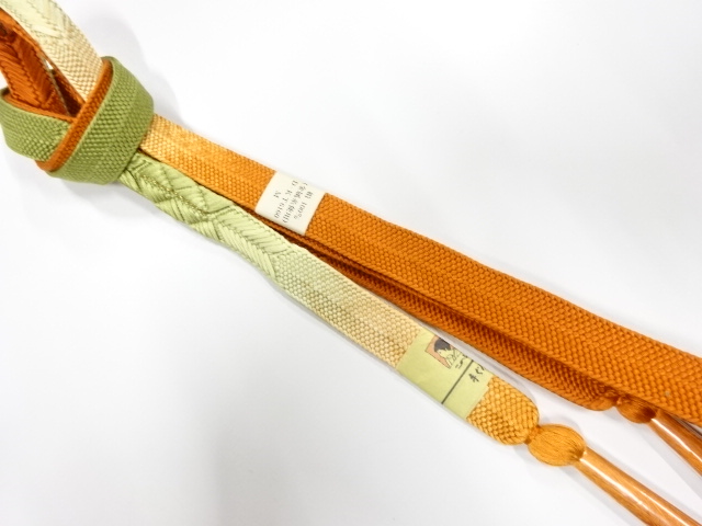 未使用品　正絹　手組帯締め